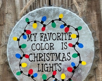 2502 Christmas lights bottle cap