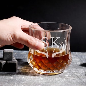 Personalisierte Whiskygläser | Jahrestag Geschenk für Ehemann | Groomsmen Geschenkidee | Personalisierte Geschenke für Ihn|Partygeschenk Whiskyglas Geschenk