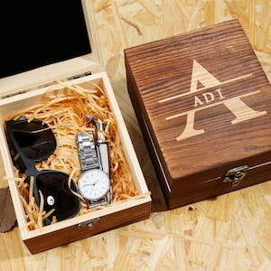 Wooden gift box, Empty Personalized Groomsmen Gift Box, Personalized Groomsmen Gift Box, Groomsmen Gift Box, Groomsmen Proposal Box