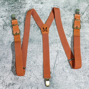 Groomsmen Gift Groomsmen Suspenders for Best Man Gift Grooms Suspenders Wedding Suspenders Genuine Leather Suspenders Wedding Suspenders