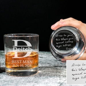 Groomsmen Whiskey Glasses, Groomsmen Gift Idea, Engraved Old Fashion, Personalized Groomsmen, Best Man Gift, Groomsmen Proposal Gifts