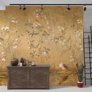 Mystic and Alchemy Classic Style Wallpaper – Botanical Nature Wallpaper, Floral Wall Mural, Kids Room & Living Room Interior Accent