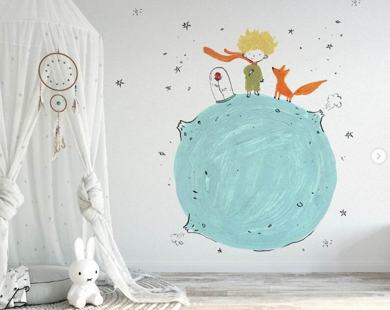 The Little Prince Themed Wallpaper – Botanical Nature Wallpaper, Floral ...
