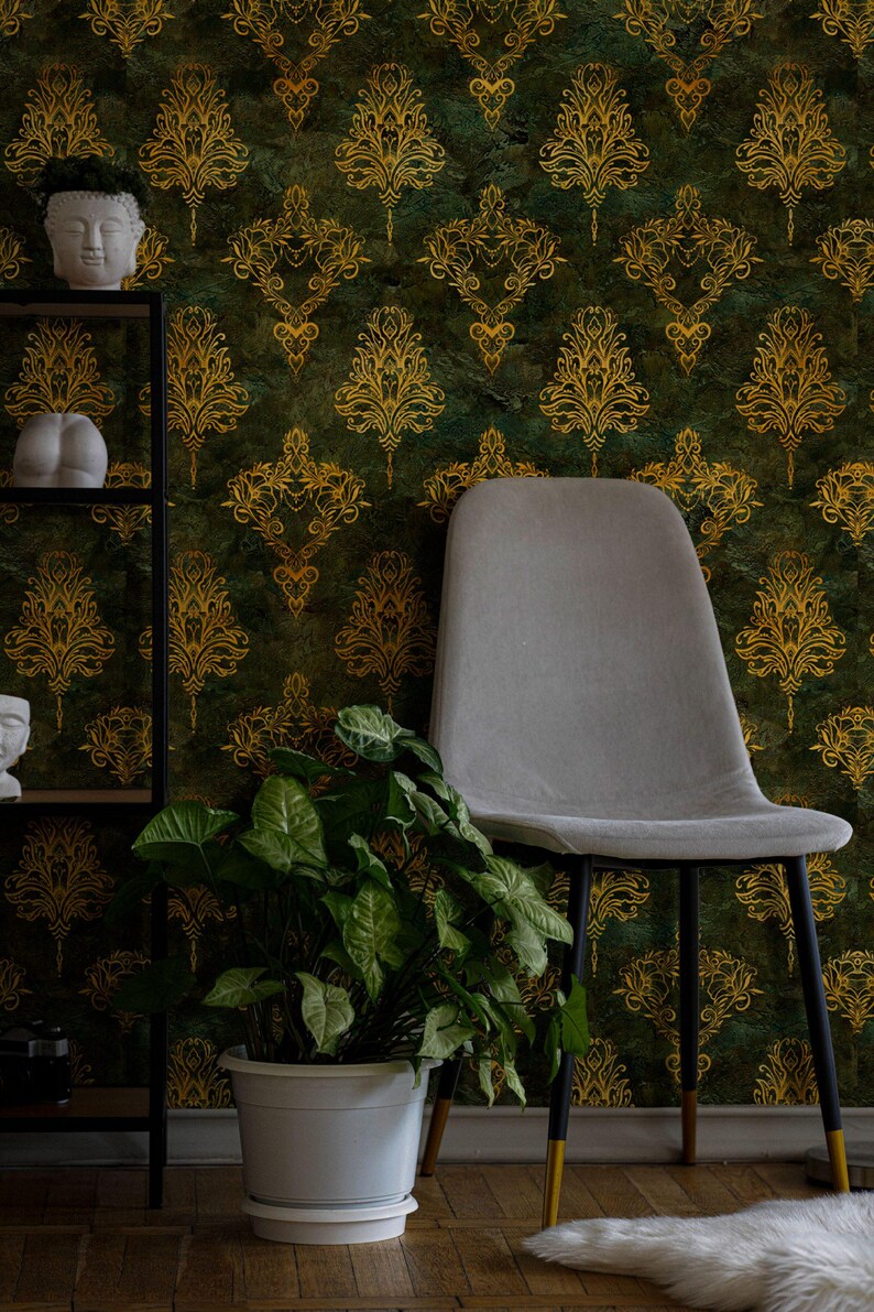 Vintage Motif Pattern Wallpaper – Classic Wall Mural With Antique Charm ...