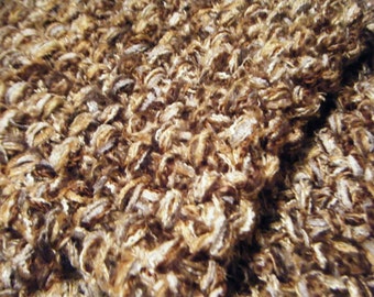 Couverture pour bébé en tweed brun - Chenille Bumps Textured Rug Prop Mat 'Tiramisu' (Accessoire pour enfants)