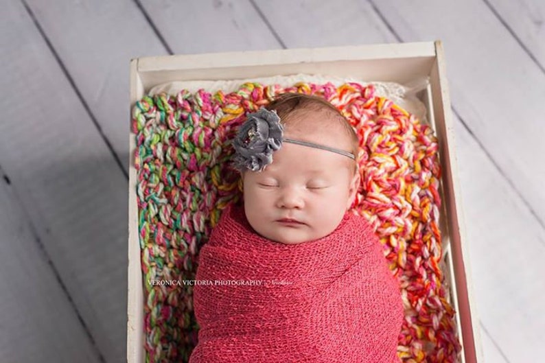 Hand Knit Tiny Blankets Newborn Photo Prop Mini Blanket Baby Mat Photography Prop