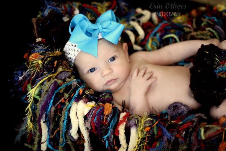 Baby Swing Nest Hanging Hammock Prop, Saturated Colors 'Casbah' Newborn Photo Prop image 3