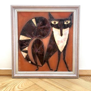 Vintage Czech Ceramic Fox Wall Plaque – Keramo Vršovice Mid-Century Modern Art