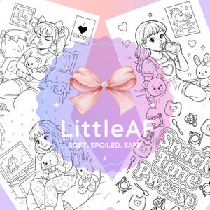 LittleAF Scribble & Giggle | 107 Pages | DDLG Coloring/Activity Book