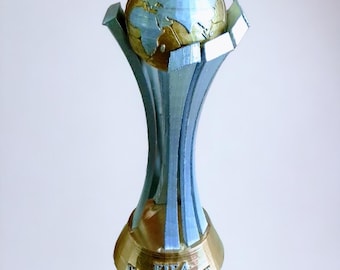 NUOVO Quasi come il trofeo della Coppa del Mondo per Club FIFA PER QUALSIASI squadra / personalizzato