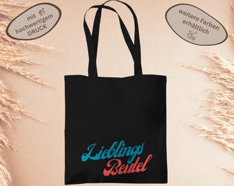 Fabric bag with saying perfect gift for girlfriend mom shopping queen sustainable jute bag shopping bag sustainable