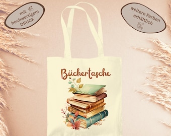 Book bag fabric bag with saying perfect gift for girlfriend mom shopping queen sustainable jute bag shopping bag sustainable