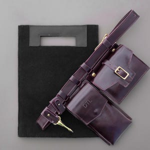 Leder Gürteltaschen Set - Bold Fashion Taillengürtel mit Dual Beutel - trendiges handgefertigtes Accessoire für stilvolle Outfits