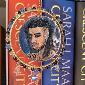 Ruhn Danaan Crescent City inspired suncatcher/shelf trinket