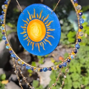 Whimsigoth Sun and Moon Suncatcher