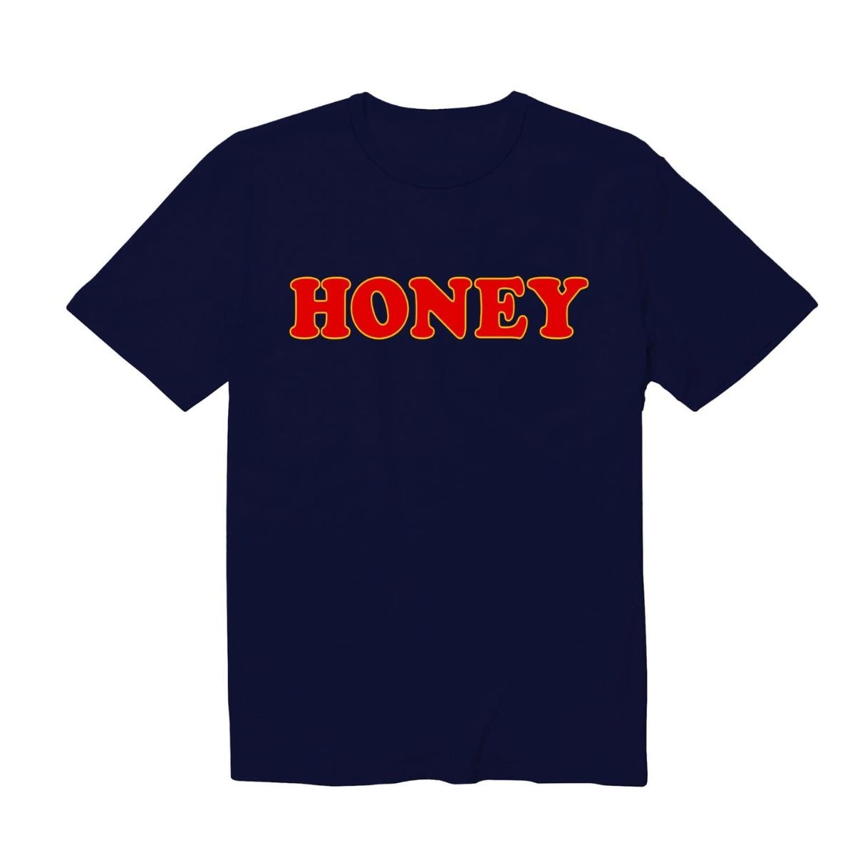 Honey T-shirt: Retro Red Text, Vintage Graphic Tee - Etsy