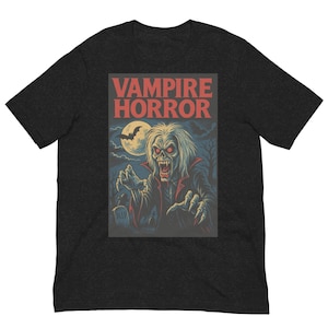 Vintage 80s Horror Retro Scary Movie Poster Style T-Shirt  Unisex t-shirt