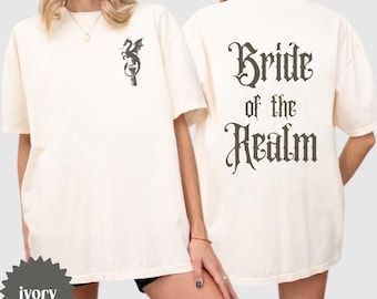 Bachelorette Party Shirt, Bride of the Realm Tee, Maidens of Mischief Shirt, Medieval Bachelorette, Castlecore Shirt, Fantasy Bridal Crew