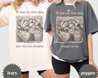 Medieval Bachelorette Shirt, Castlecore Bach Tee, Gothic Bachelorette Shirt, Vintage Fairytale Bride, Vino Before Vows, Fantasy Party Tee