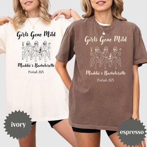 Spa Bachelorette Shirt, Girls Gone Mild, Custom Bachelorette, Pajama Party Tee, Girls Spa Day, Comfort Colors Bach Gift, Bridesmaid Shirt