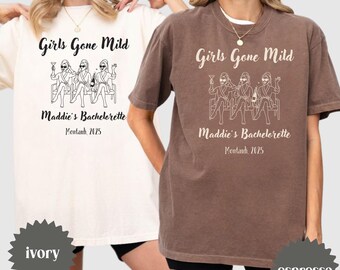 Spa Bachelorette Shirt, Girls Gone Mild, Custom Bachelorette, Pajama Party Tee, Girls Spa Day, Comfort Colors Bach Gift, Bridesmaid Shirt