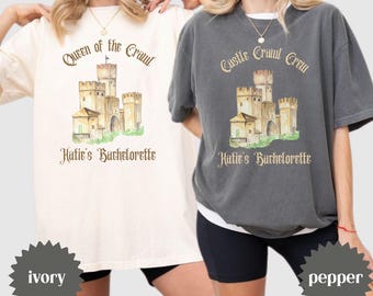 Medieval Bachelorette Shirt, Custom Castlecore Bachelorette Shirt, Medieval Party Shirts For Bride & Bridesmaids, Comfort Colors Castlecore