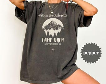 Camp Bach Bachelorette Shirt, Camping Bride Comfort Colors Tee, Outdoor Bach Party Shirt, Bridal Hiking Weekend Shirt, Nature Trip Shirt