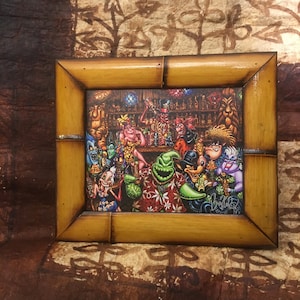 BigToe Trader Oogies Tiki Room Framed Canvas Print
