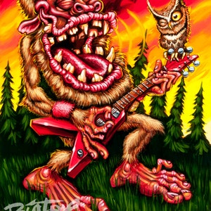 BigToe's Backwoods Boogie Limited Edition Art Print image 1