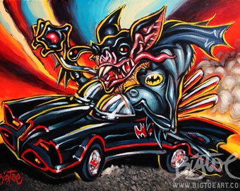 Batfink Mobile Deluxe Canvas Wrap Giclee Print