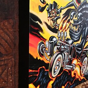 Lava Tiki Hot Rod Toile Archivistique Giclee Print image 2