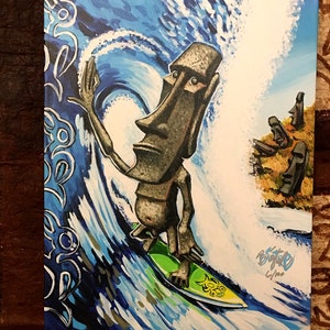 Moai Shack - Medium Archival Canvas Print