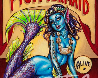 Fiji Mermaid small Art Print