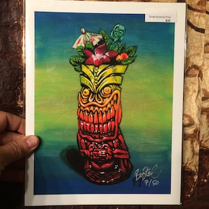 BigToe&#39;s Zombie Sunrise Limited Edition Small Art Print