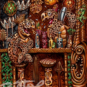 BigToes Honu Bar limited edition archival art print