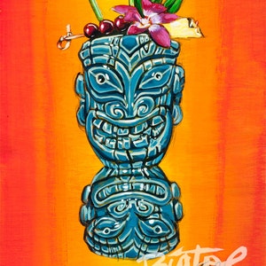 BigToe&#39;s Floating Marq Marq Mug Limited Edition Small Art Print