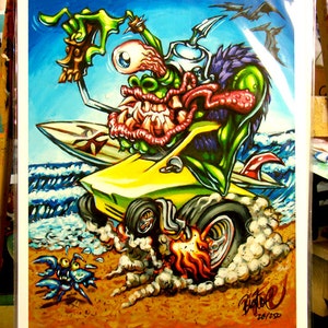 BigToe's Surfite Summer archival art print image 3