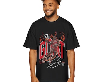 Camiseta de baloncesto con gráfico GOAT Fire de IXI