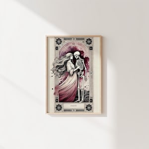 Death Art Deco, Major Arcana, Tarot, Printable Wall Art, Digital Print