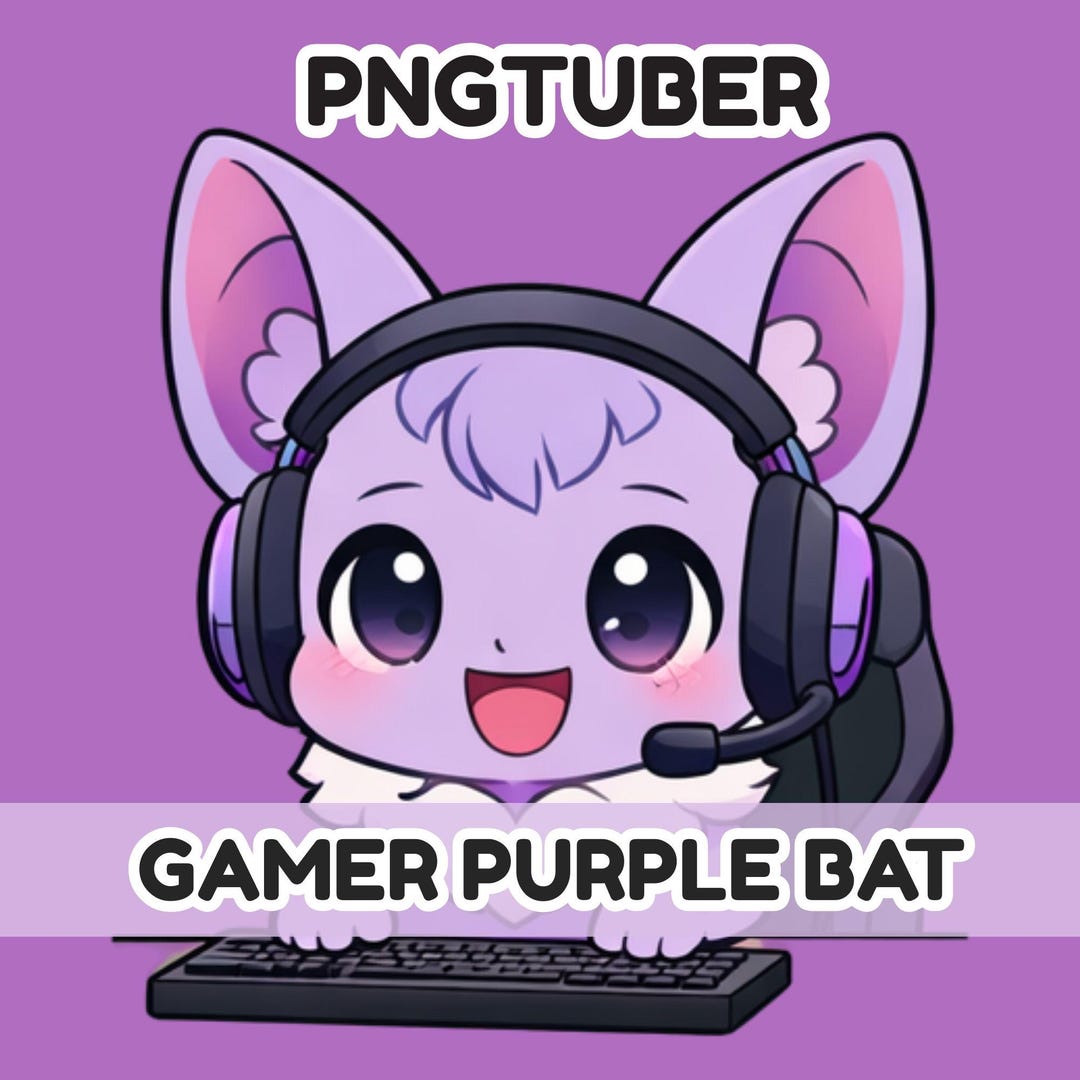 Chibi Bat Pngtuber – Voice Reactive Avatar for Twitch, OBS - Etsy Canada