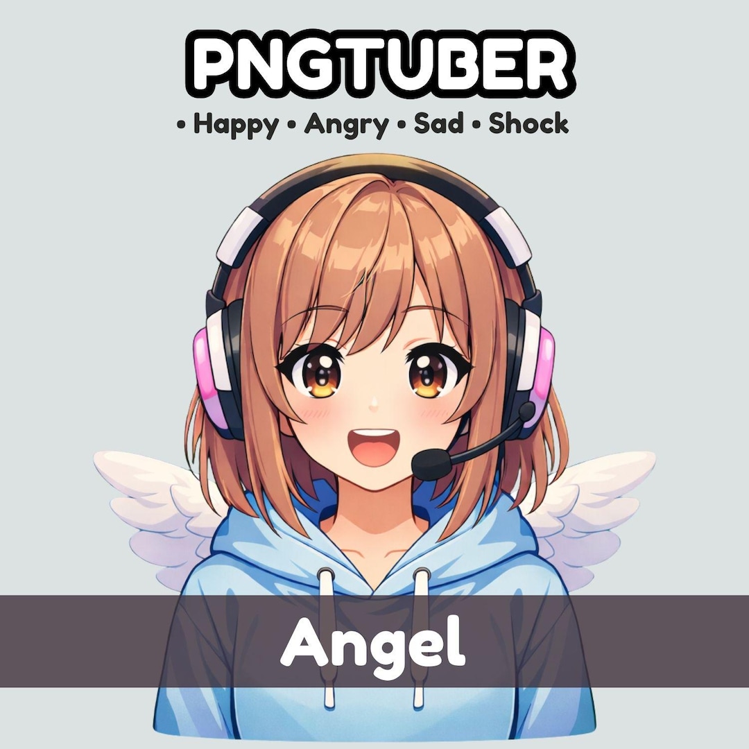 Angel Pngtuber Avatar | Reactive Pngtuber for Veadotube Mini | Vtuber ...