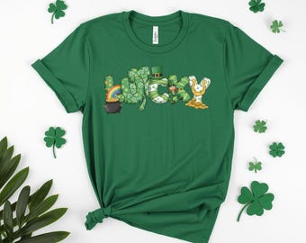 Lucky St. Patrick’s Day Shirt | Cute Shamrock Tee | Green Lucky Shirt | St Paddy’s Day Outfit | March Holiday Shirt