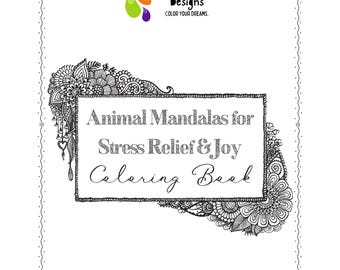 Wild Calm: Animal Mandala Coloring Book – Printable Wildlife Designs for Stress Relief, Mindfulness & All Ages