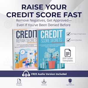 Credit Secrets Bundle | 609 Letter Templates + 2 PDF Guides to Repair & Boost Your Credit Score Fast