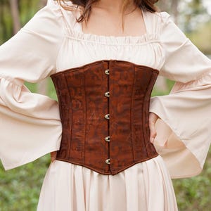 LARP Corset Bodice for Women - Renaissance Medieval Festival Waist Cincher, Steampunk Fantasy Cosplay Costume Top, Vintage Style Corset