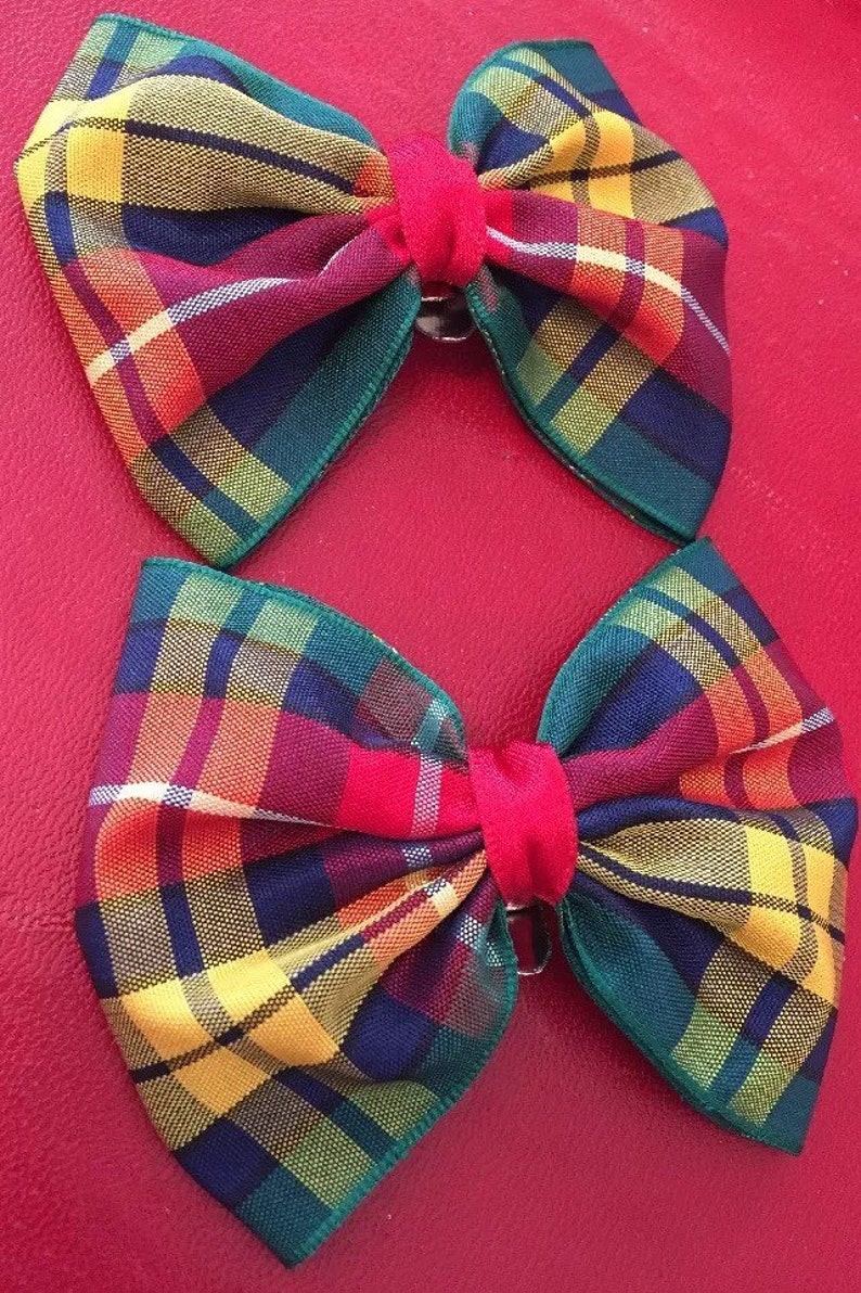 Buchanan Tartan Shoe Clips Plaid Shoe Clips Bows for your Etsy