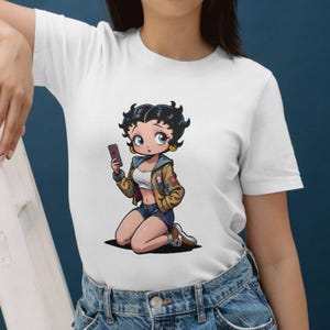 SVG Urban Betty Boop / Arte Urban Trap / Download digitale di Wacky Fan Art / PNG e SVG istantanei / Design a sublimazione / Stampa personalizzata pronta