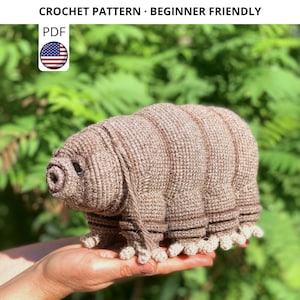 Tardigrade Crochet Pattern PDF: Water Bear Amigurumi Tutorial