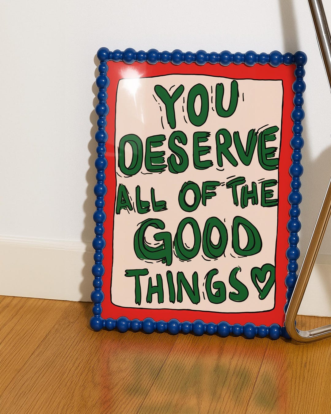 Motivational Quote Print: You Deserve All the Good Things, Typography ...