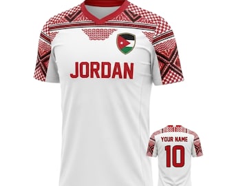 Jordan World Cup 2026 Jersey Custom Name Number Football Shirt Fan Gift V-Neck